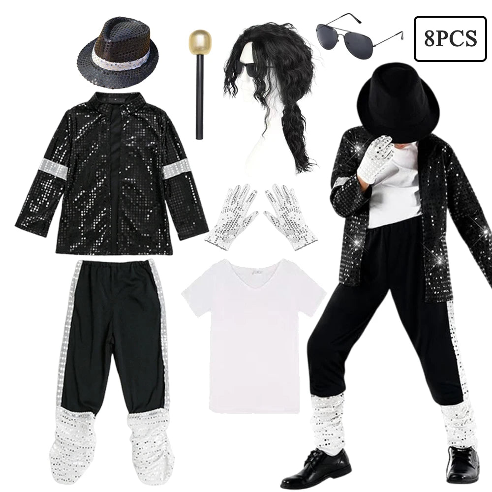 Boys Pop Star Dance Costume for Halloween & Performances