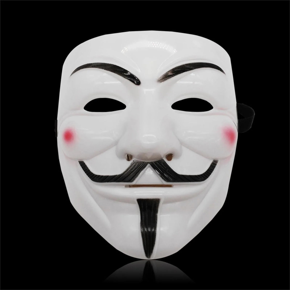 Black White Anonymous Style Halloween Cosplay Face Mask