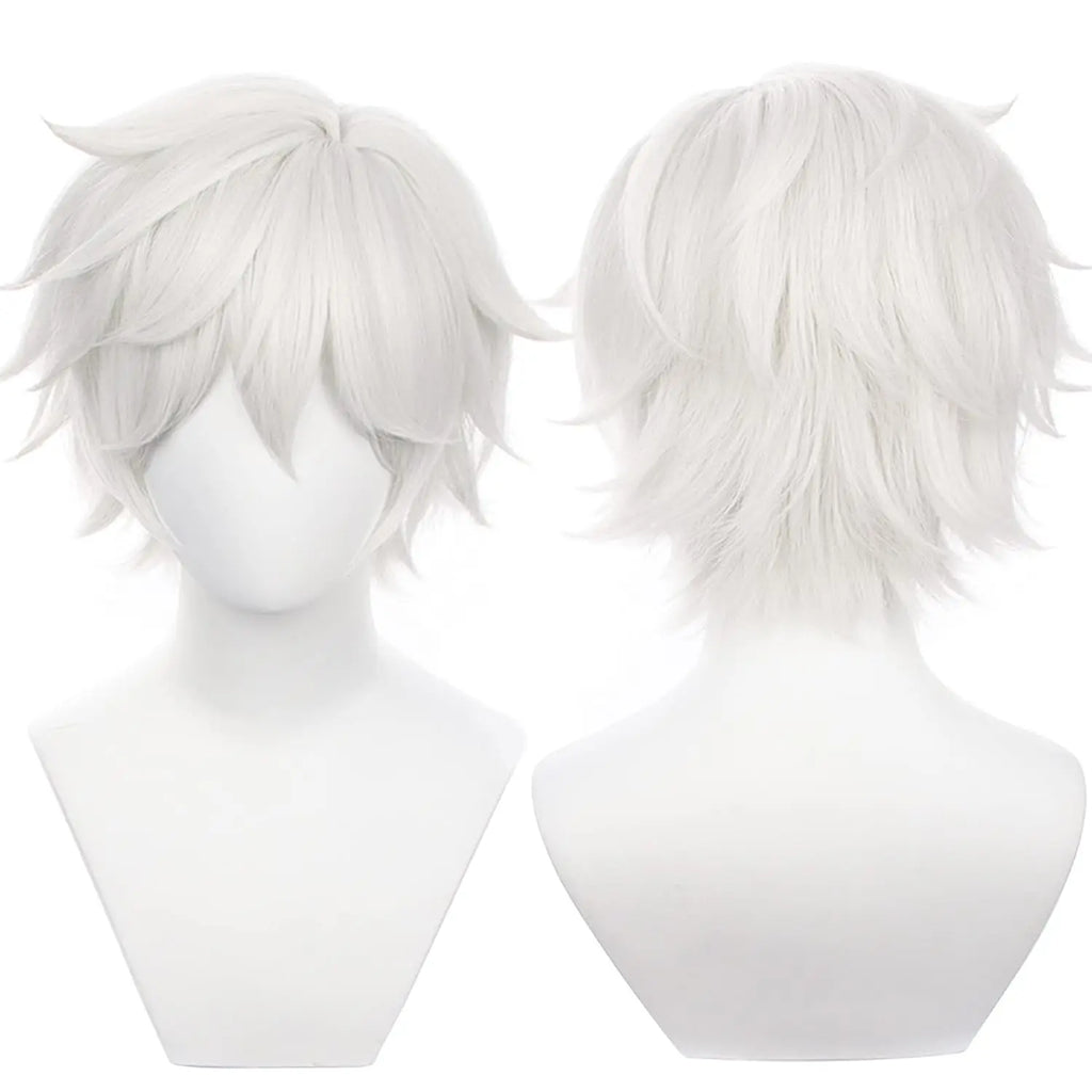 Long Orange Brown Cosplay Wig with Bangs for Adults