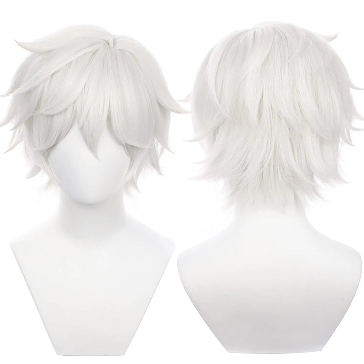 Long Orange Brown Cosplay Wig with Bangs for Adults