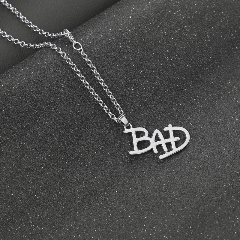 Rock Singer Inspired Pendant Necklace Punk Costume Accessory