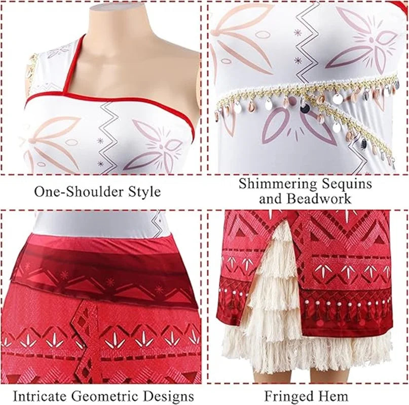 Women’s Ocean Adventure Princess Cosplay Costume Dress