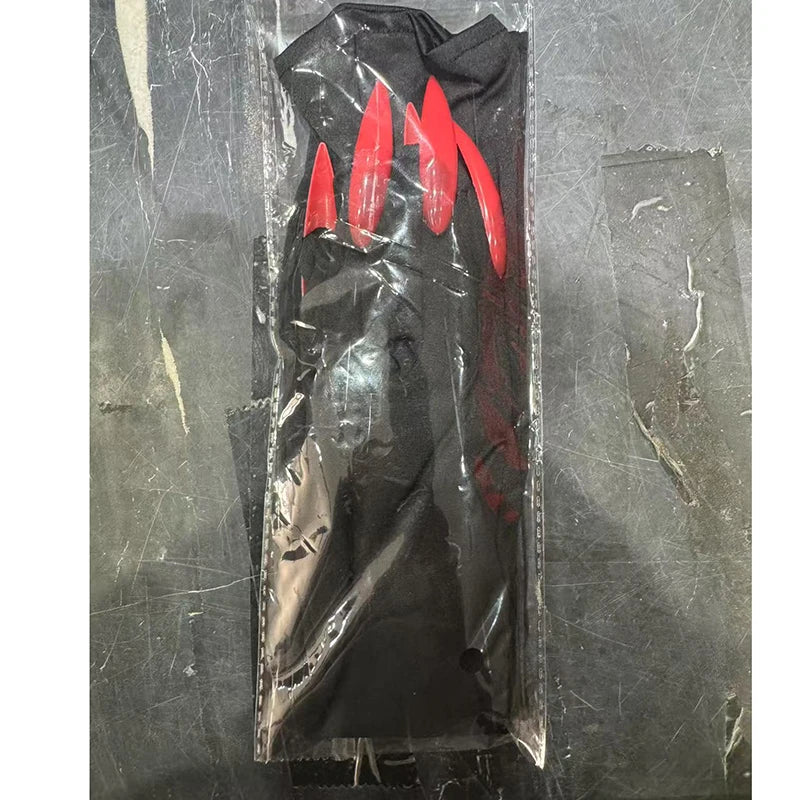 40cm Spandex Halloween Cosplay Compulsion Fashionable Personality Stretch Ghost Claw Long Nail Gloves Stage Performance Solid