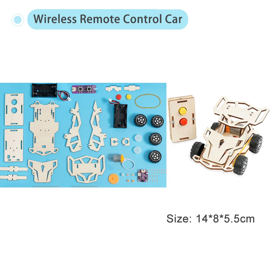 DIY Science Kit Educational STEM Kits Car Dinosaur Model Technologia Experimental Tool Wood Puzzle Games School Supply