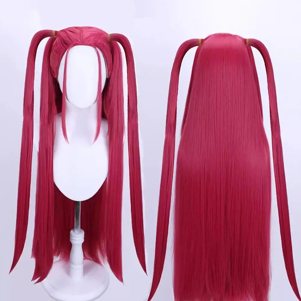 Purple Long Braided Wig with Side Ponytail for Kids