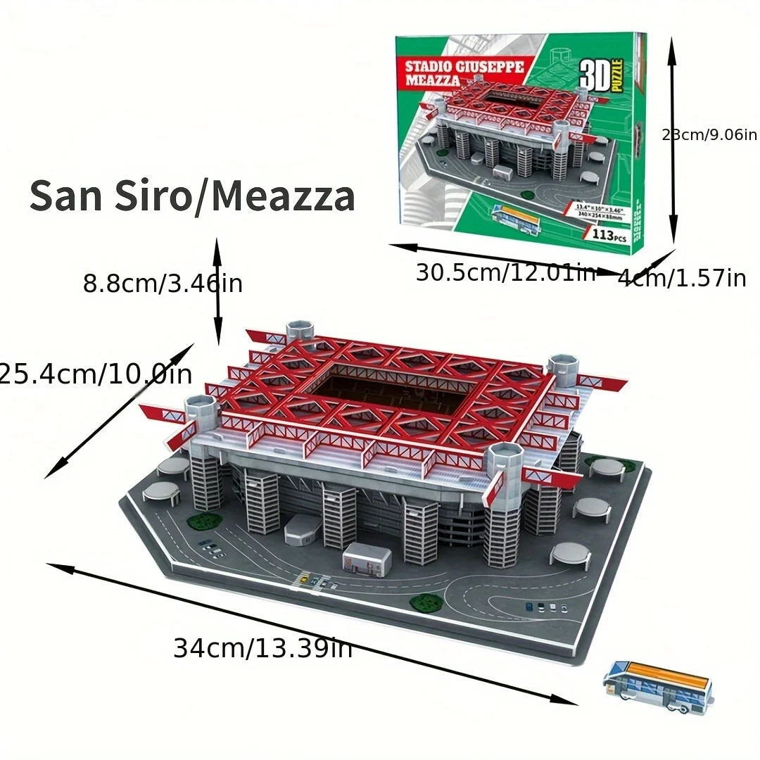 A Large 3D Paper Stadium Puzzle Model for Passionate Football Fans to Fight with Your Home Team, Halloween/Christmas Gifts