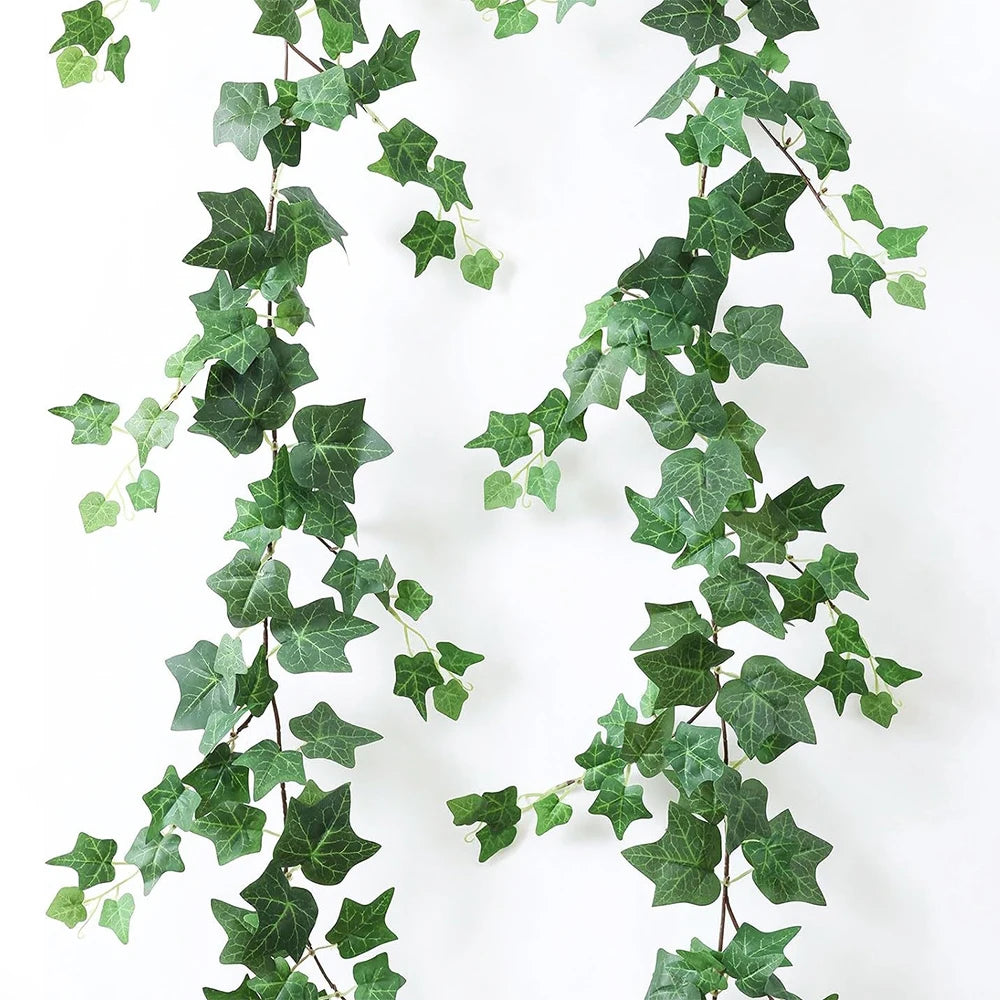 1/3/5pcs Artificial Vines Ivy Garland 1.8m Greenery Fake Ivy Hanging Plants for Home Wall Arch Wedding Room Indoor Outdoor Decor