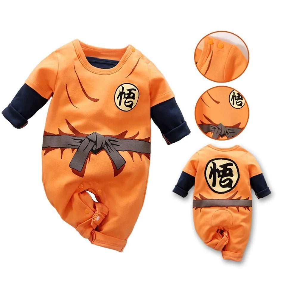 Anime Inspired Baby Cosplay Romper, 0 to 18 Months, Long Sleeve