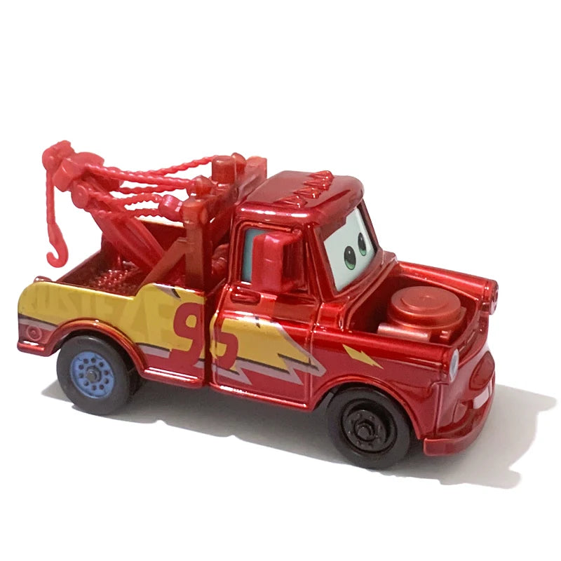 Pixar Cars Electroplated Pink 95 Lightning McQueen 1/55 Metal Die Casting Model Car Alloy Material Collectibles Racing Toys