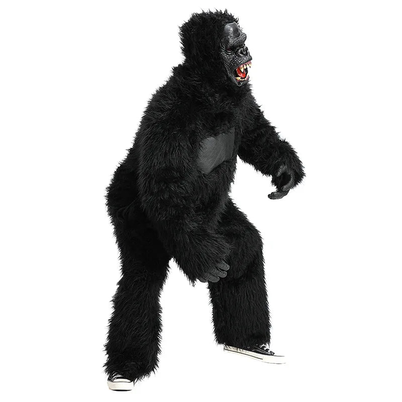Adult Gorilla Animal Jumpsuit Costume for Halloween