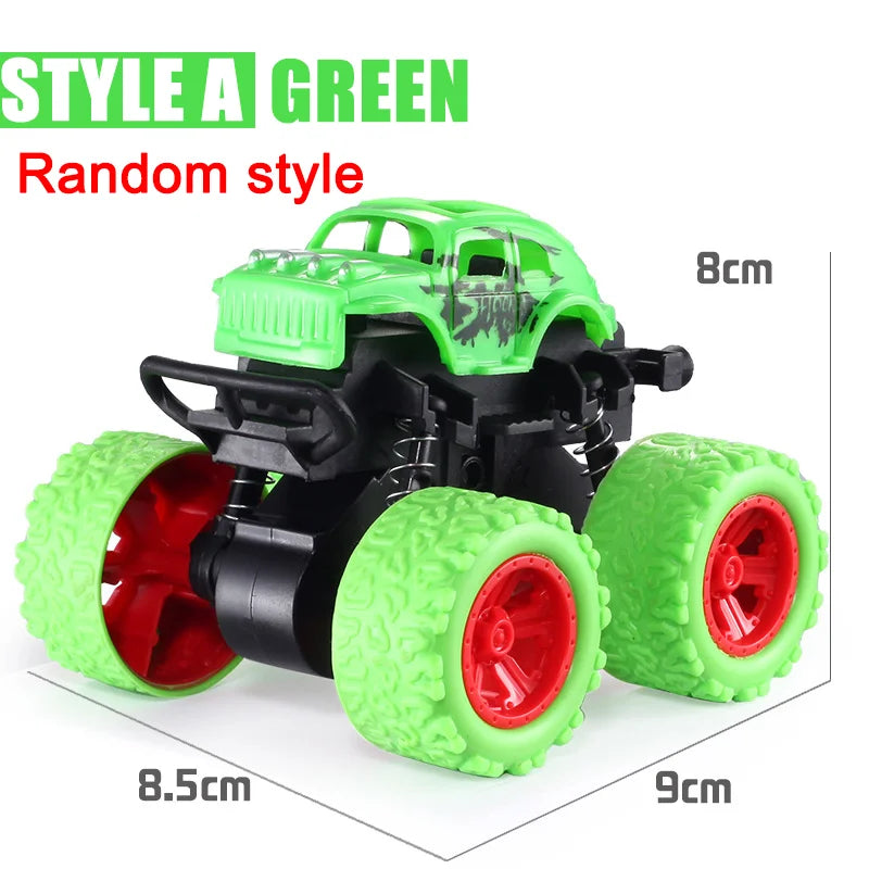 Pull Back Toy Car  Inertial Rotation Car Four-wheel Drive Off-road Vehicle SUV Racing Power Car Children's Toy CarGift