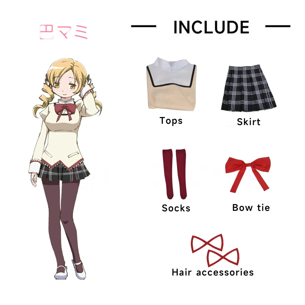 Women's Anime-Inspired School Uniform Cosplay Costume