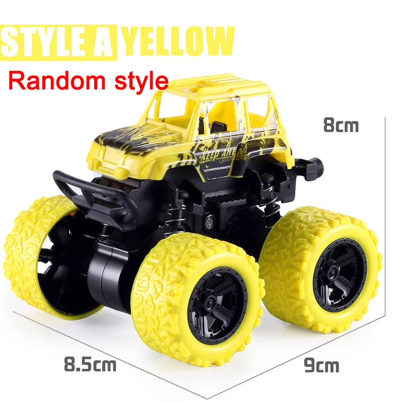 Pull Back Toy Car  Inertial Rotation Car Four-wheel Drive Off-road Vehicle SUV Racing Power Car Children's Toy CarGift