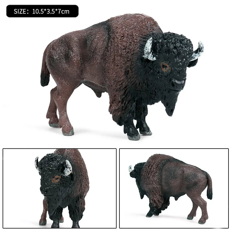 Oenux Farm Animals Bullfighting Cowboy Simulation Poultry Cattle Calf Bull OX Action Figures Collection Pvc Model Toy Kids Gift
