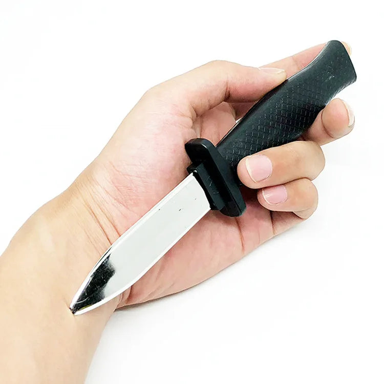 Adults Props Toys Joke Magic Plastic Retractable Knife Joke Prank Props Knife Scary Trick Fake Blade Funny Surprised Gift