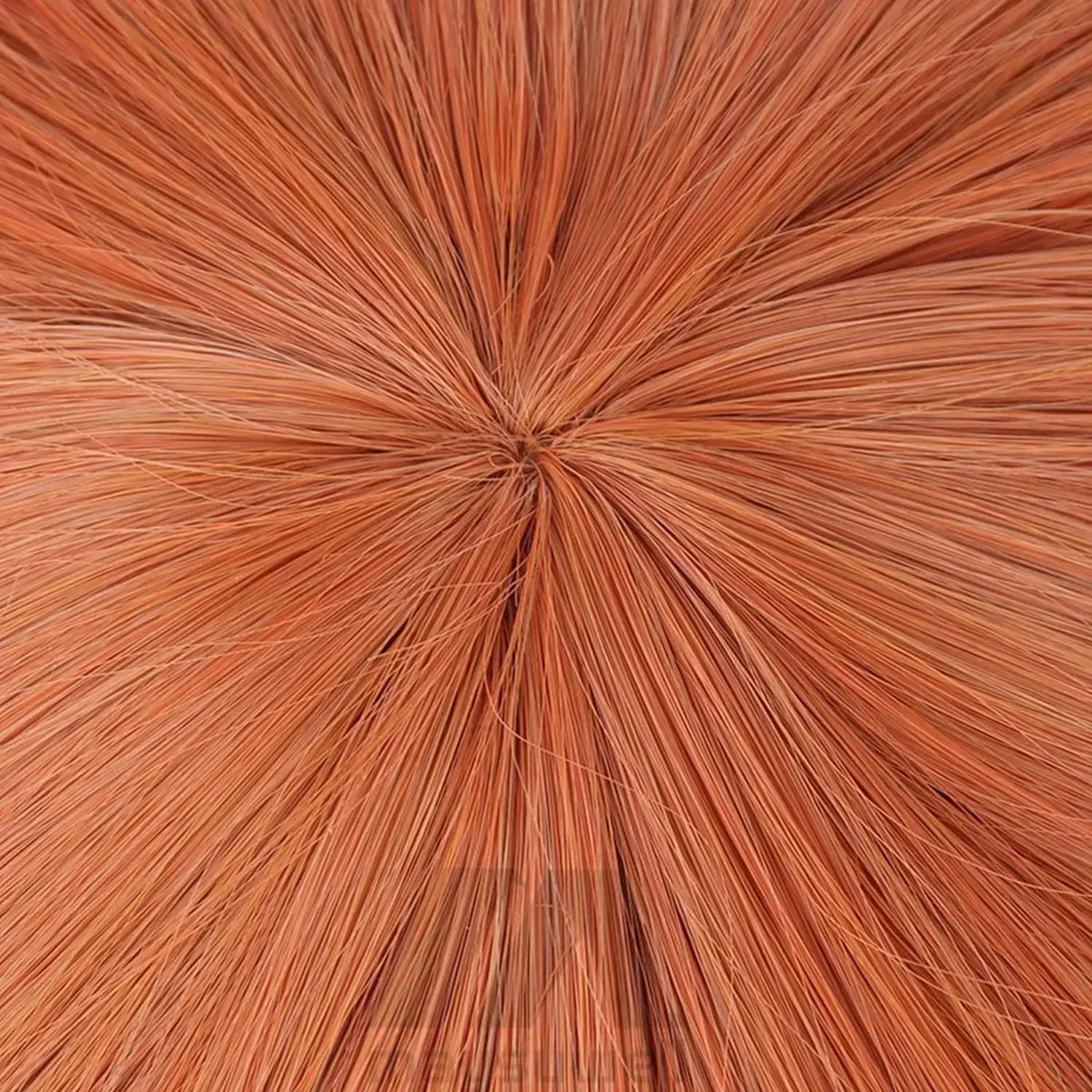 Long Orange Brown Cosplay Wig with Bangs for Adults