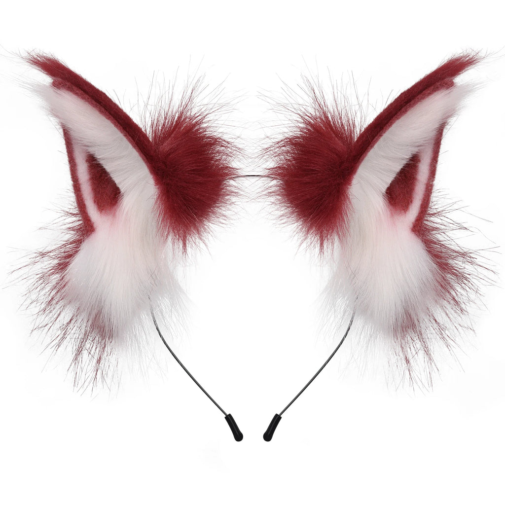 Faux Fur Fox Wolf Ear Headband Costume Accessory