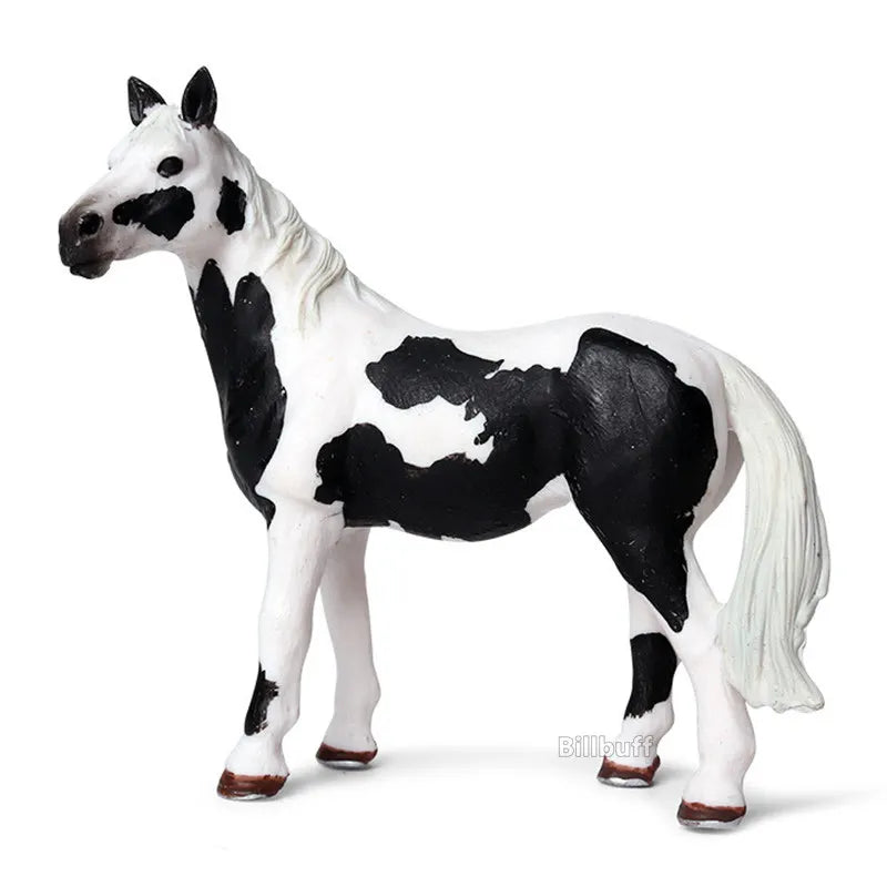 DIY Horse Race Model Horseman Farm Animal Figurines Action & Toy Figures ABS Emulation Toys for Children Christmas Birthday Gift