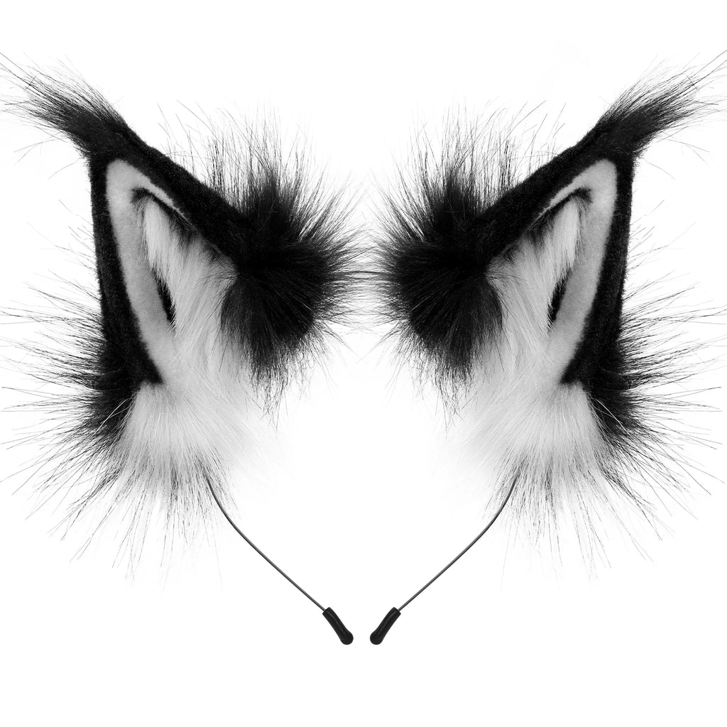 Faux Fur Fox Wolf Ear Headband Costume Accessory