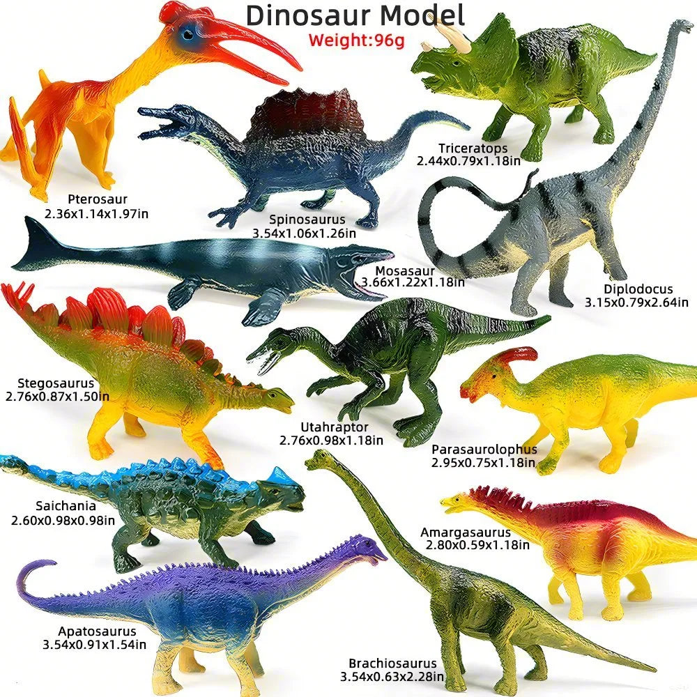 12PCS Simulation Poultry Farm Animal Model Toy Mini Duck Horse Chicken cow Figures Dolls Action Figurines Toys For Children Gift