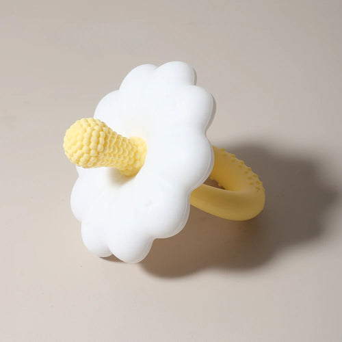 2026 Hot Sale Baby Flower Shape Teether Silicone Pacifier Teether Big Size Baby BPA Free Teether Toy