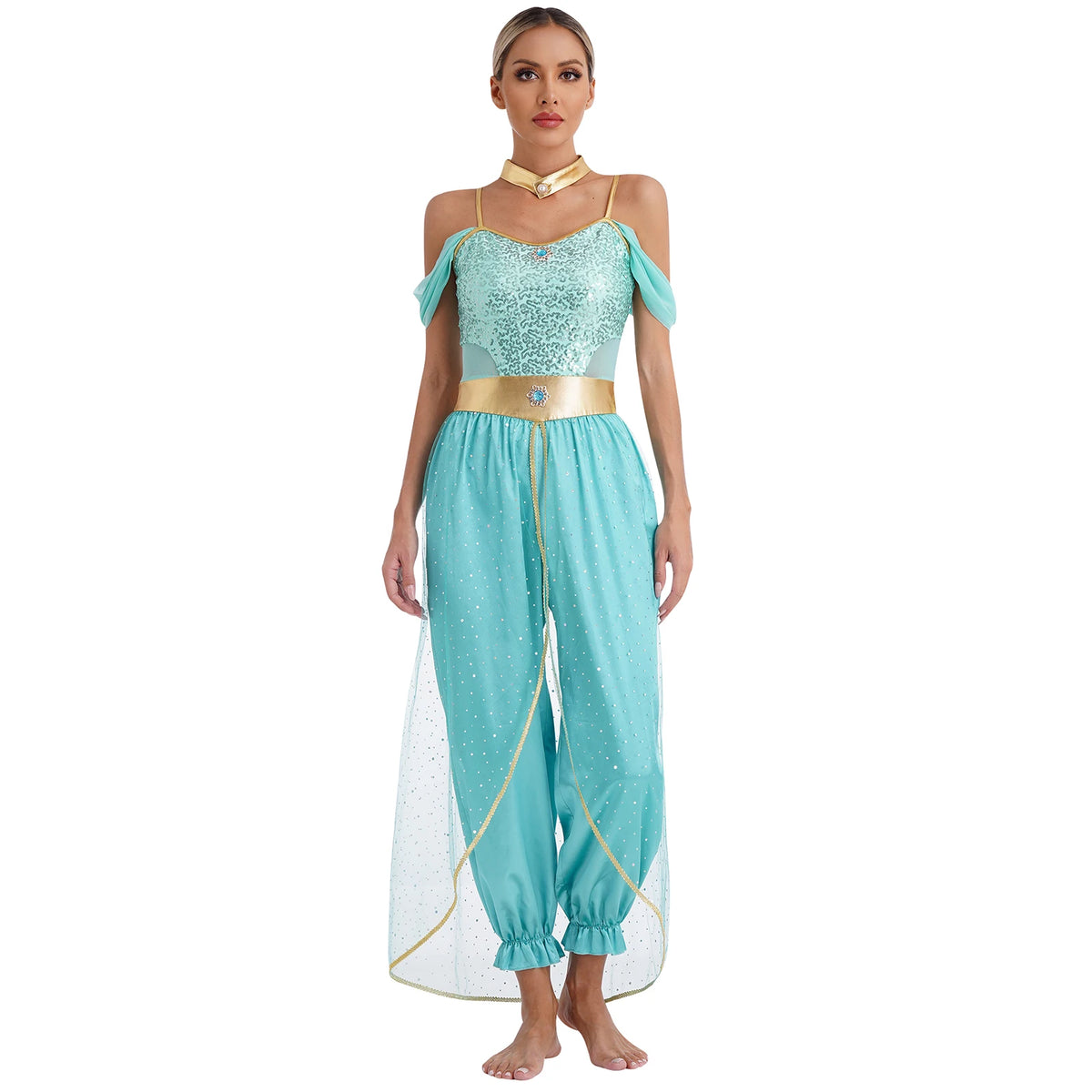 Arabian Princess Costume Embroidered Dance Outfit