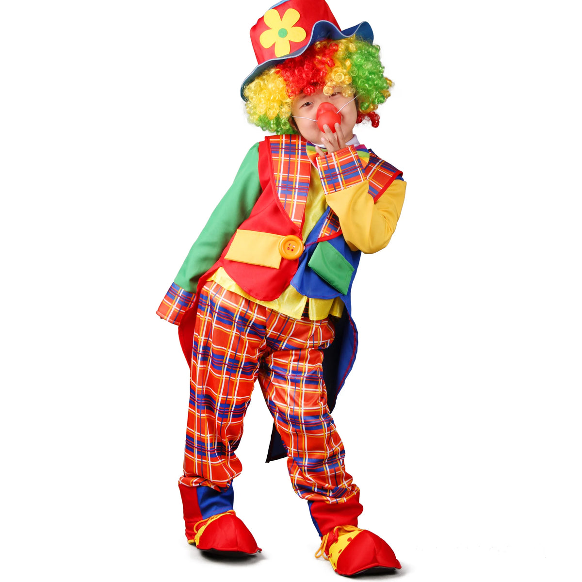 Kids Carnival Clown Jumpsuit Costume for Halloween