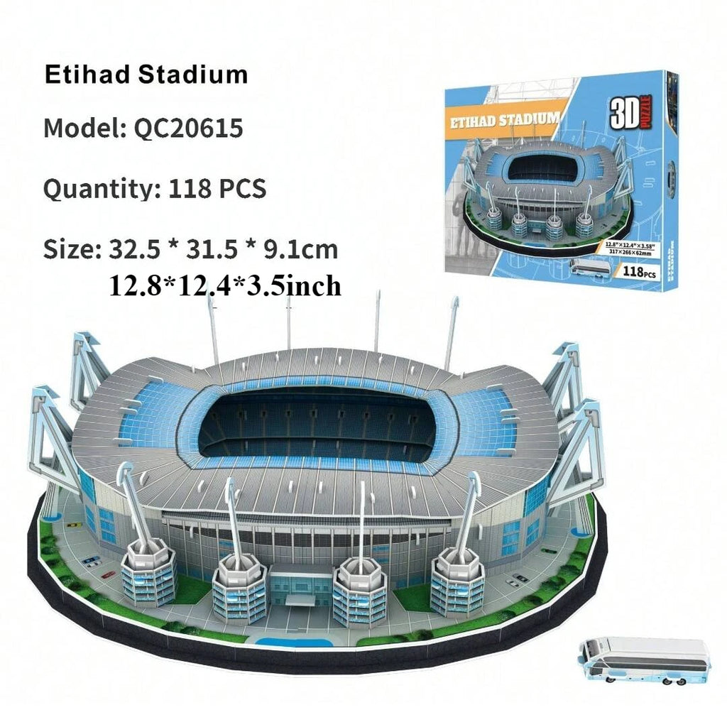 A Large 3D Paper Stadium Puzzle Model for Passionate Football Fans to Fight with Your Home Team, Halloween/Christmas Gifts