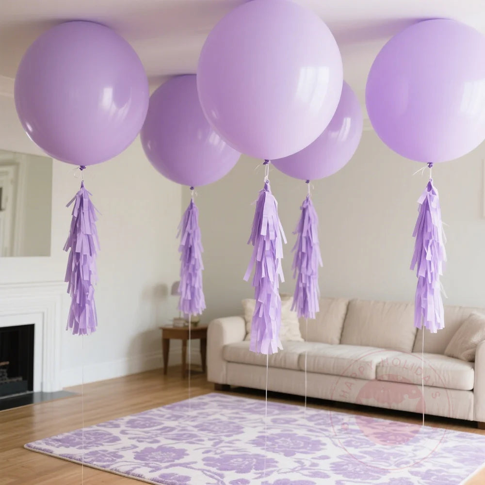 2-10pcs 36inch Color Big Balloon Purple Pink White Orange Blue Green Latex Balloons Birthday Party Decoration Helium Balloon