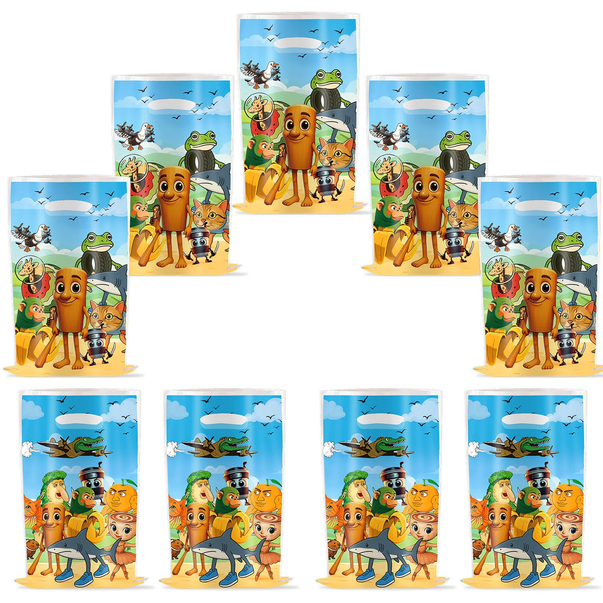 Italian Brainrot Gift Bag Tung Sahur Birthday Party Decoration Loot Goodie Bag Candy Bag Baby Shower Brainrot Party Favors