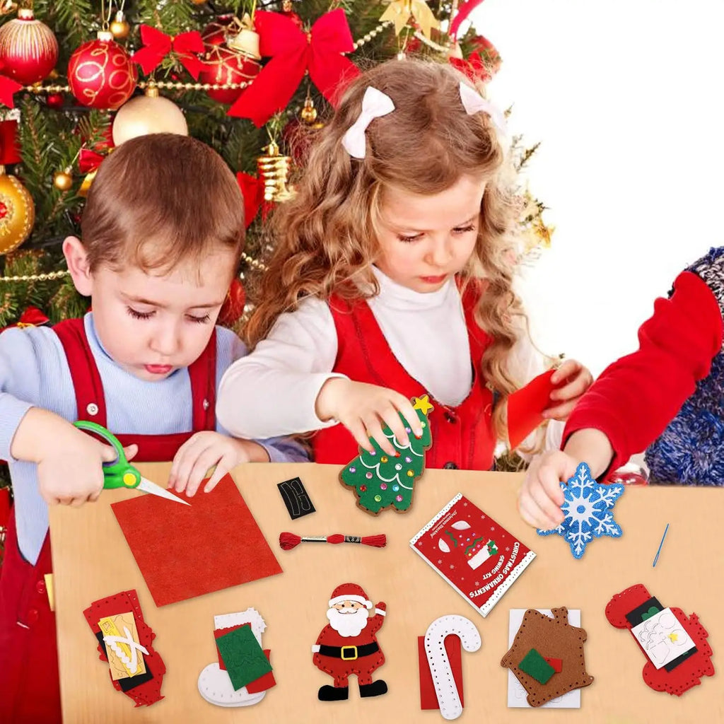 Christmas Sewing Kit Animal Sewing Craft Kit Farm Animal Toy DIY Crafting Sewing Set Educational Craft Set For Children Gifts