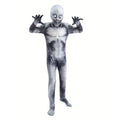 Kids Grim Reaper Skeleton Costume with Printed Jumpsuit & Mask