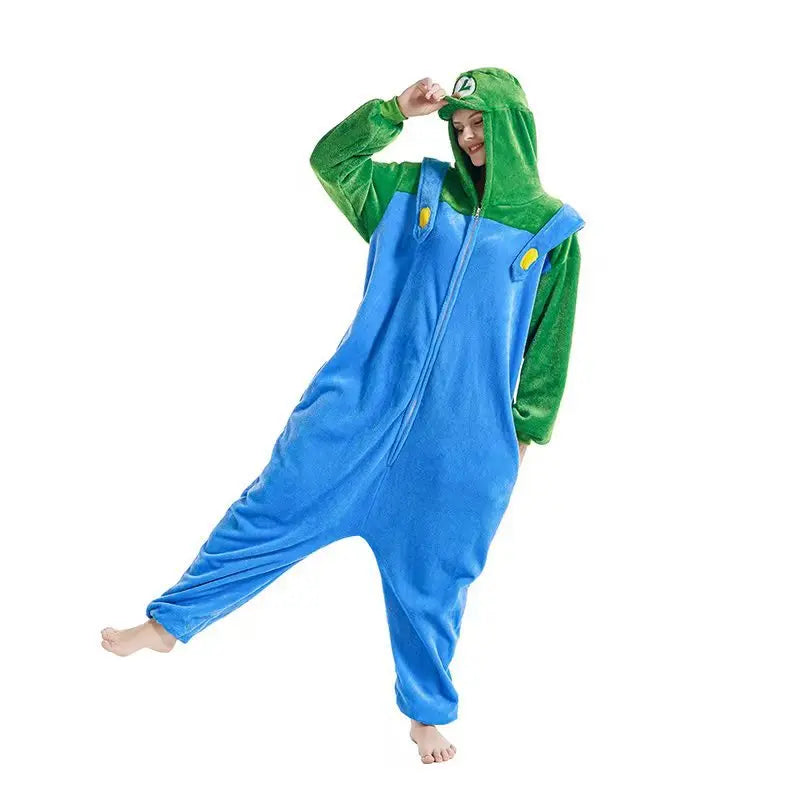 Cartoon-Inspired One-Piece Pajama Cosplay Costume