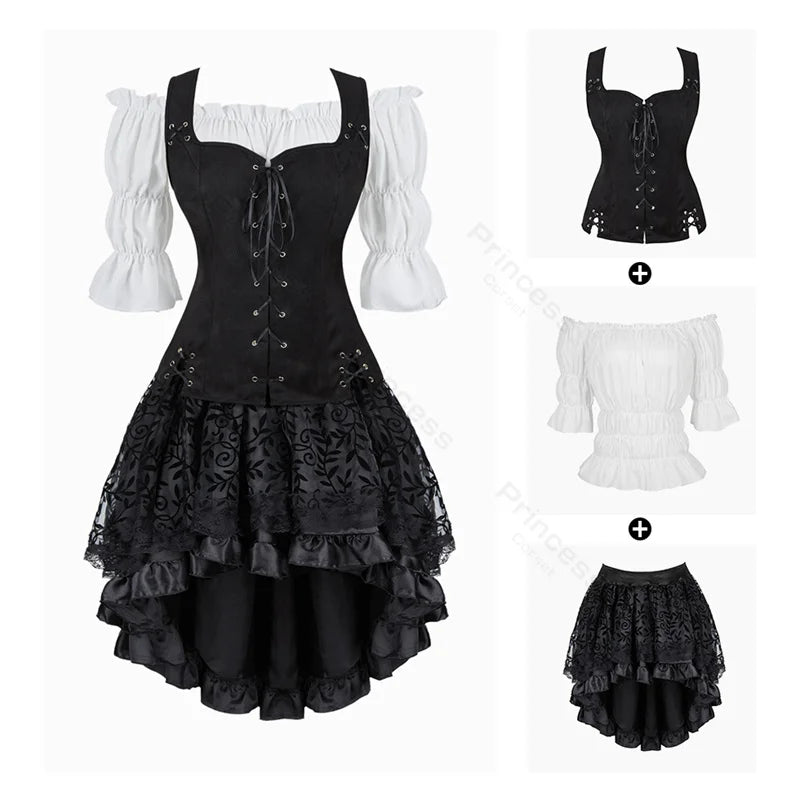 Women’s Pirate Renaissance Costume Dress