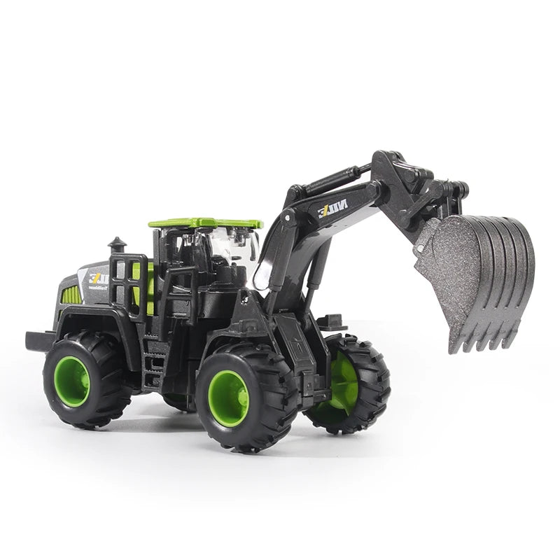 1/50 Model Car Bulldozer Truck Excavator Crane Forklift Construction Engineering Vehicle Toys for Boys Children Educational Toys