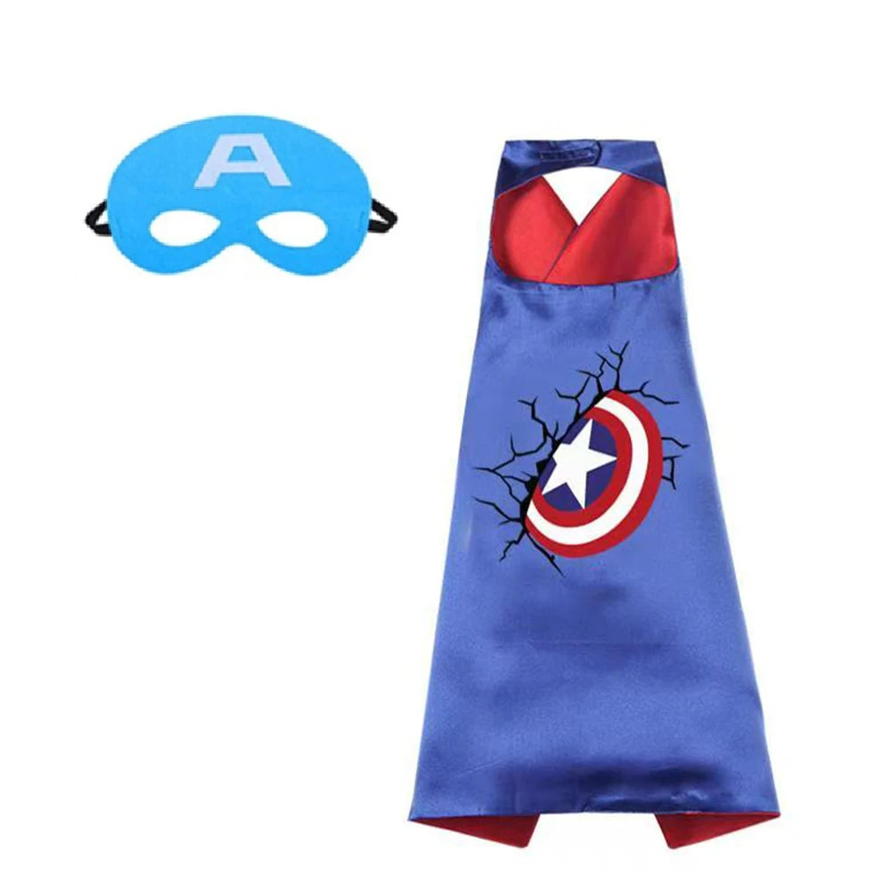 Kids Superhero-Inspired Cape Costume for Parties
