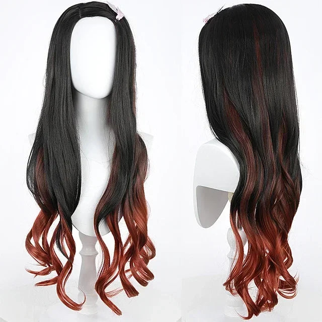 Anime-Inspired Kimono Cosplay Costume with Wig & Clogs
