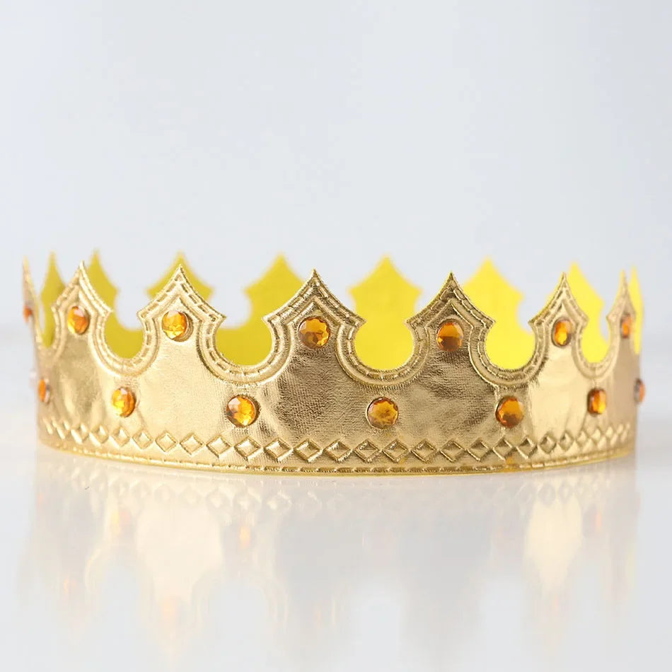 Birthday Party Crown Hats for Kids and Adults King Queen