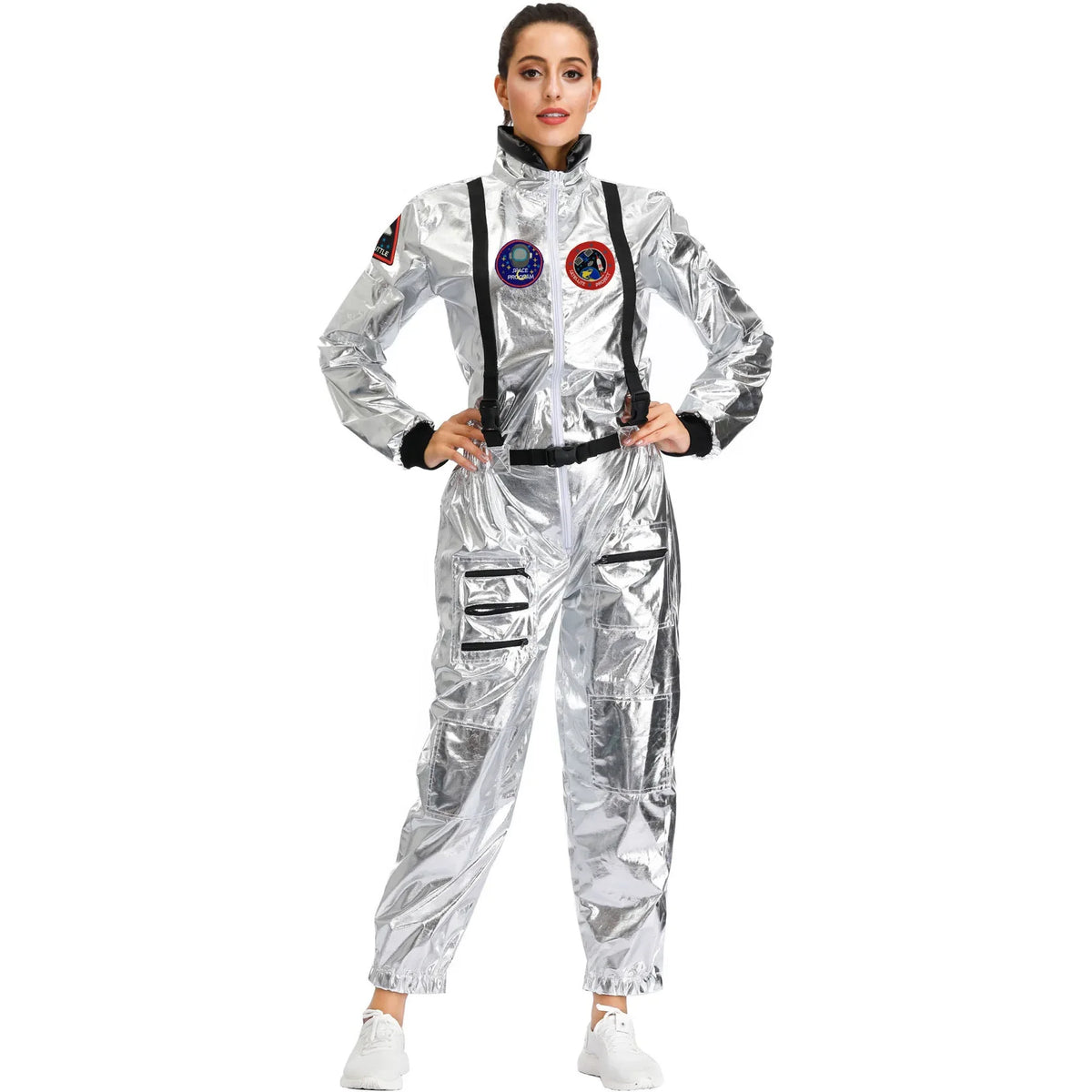 Astronaut Spacesuit Costume Silver Space Suit
