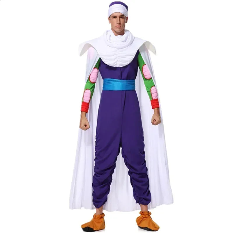 Green Anime-Inspired Character Cosplay Costume for Men