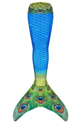 Mermaid Tail Costume Swimsuit with Monofin for Kids & Adults