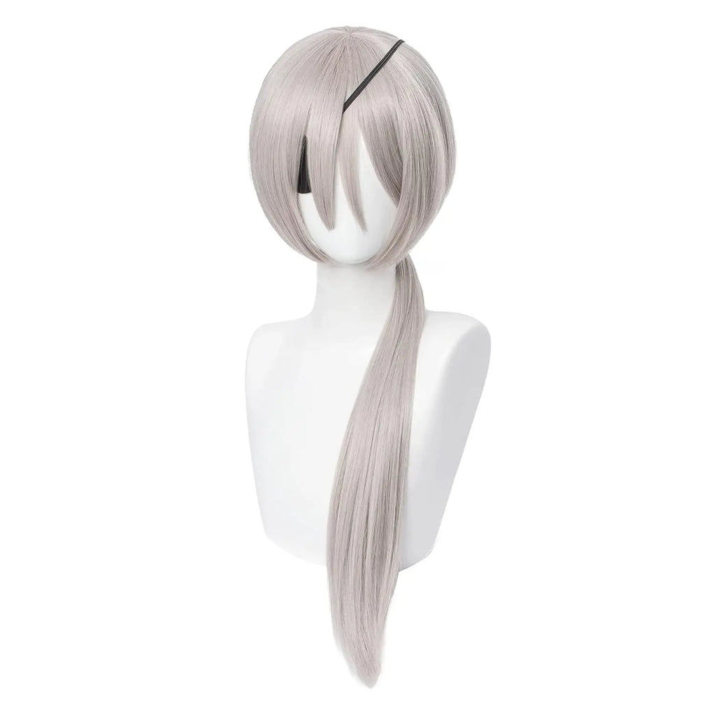 Long Orange Brown Cosplay Wig with Bangs for Adults