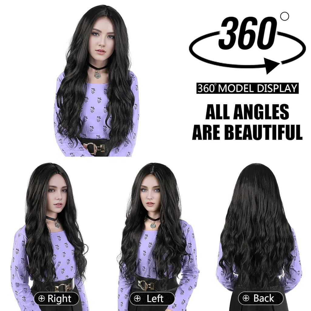 Long Purple Braid Wig Women Purple Wig With Braids Ponytail Clip Anime Cosplay Synthetic Hair Halloween Costume Adult Accessory
