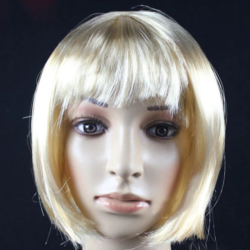Short Bob Wig Synthetic Costume Wig for Cosplay & Parties
