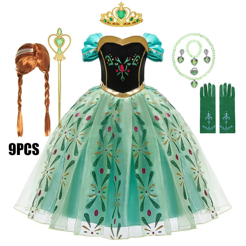 Kids Princess Costume Dress for Birthday Carnival and Parties