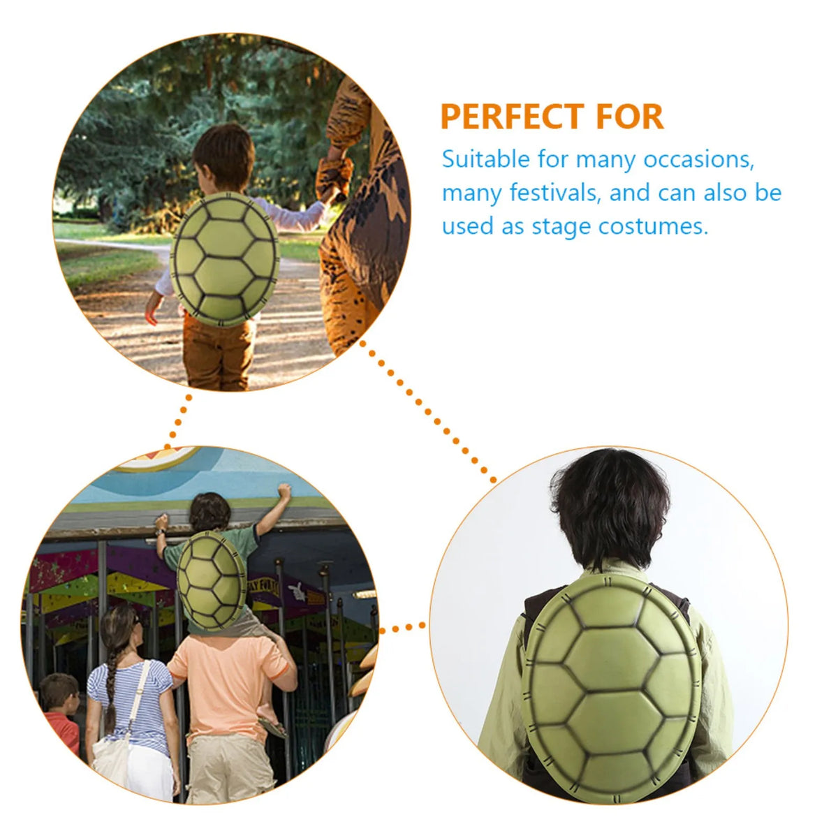 Turtle Shell Costume Prop for Halloween Cosplay and Parties