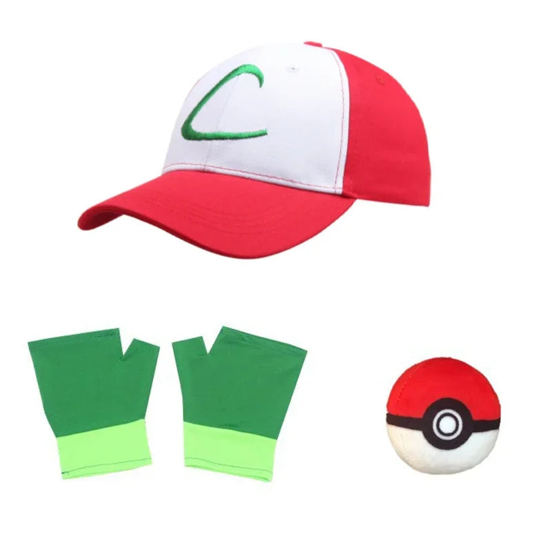 Blue Anime Trainer Cosplay Costume with Jacket, Cap & Gloves