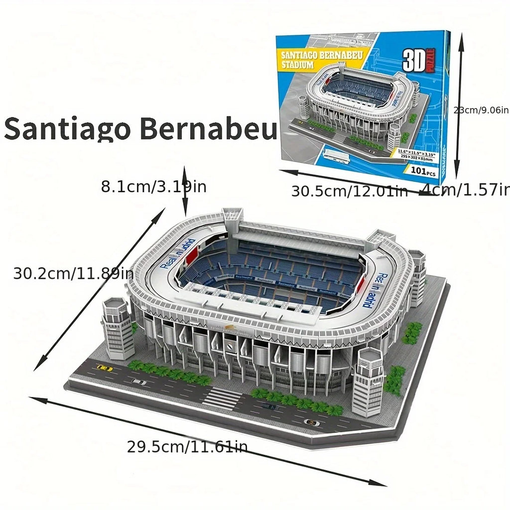 A Large 3D Paper Stadium Puzzle Model for Passionate Football Fans to Fight with Your Home Team, Halloween/Christmas Gifts
