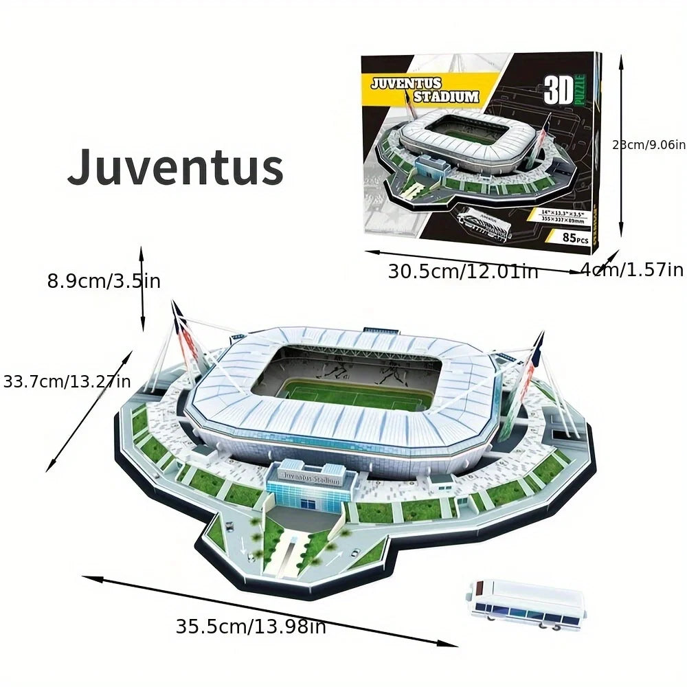 A Large 3D Paper Stadium Puzzle Model for Passionate Football Fans to Fight with Your Home Team, Halloween/Christmas Gifts