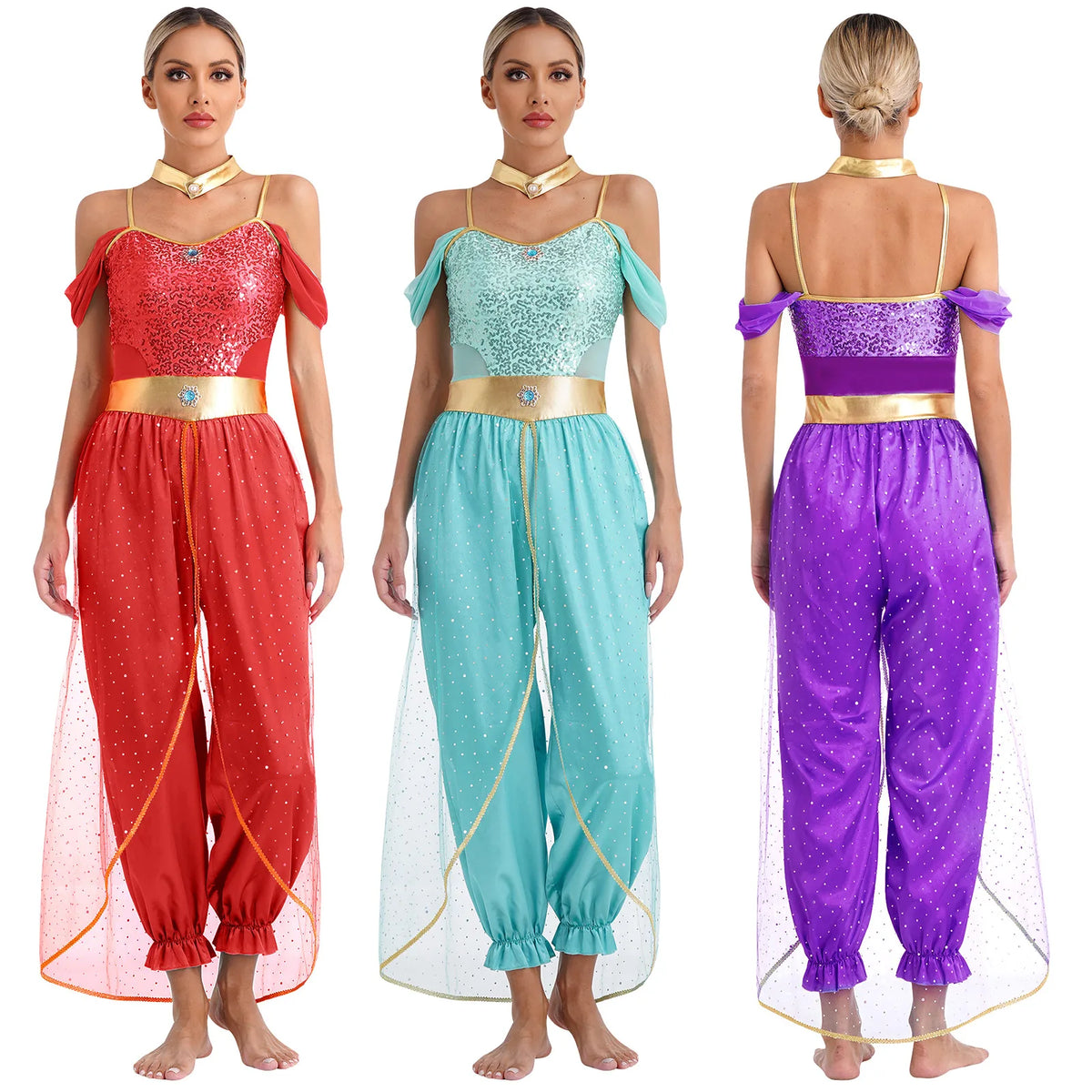 Arabian Princess Costume Embroidered Dance Outfit